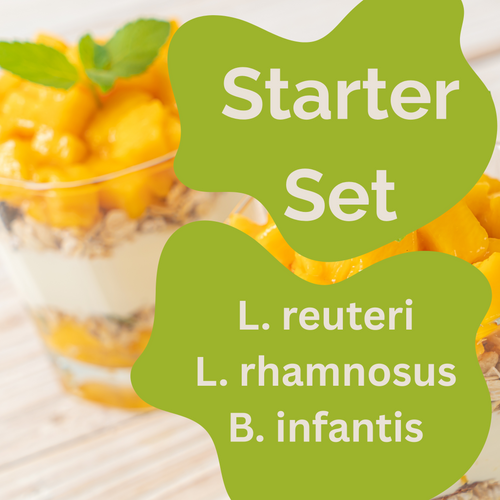 L. reuteri, L. rhamnosus, B. infantis 요거트 스타터 세트
